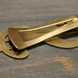 真鍮 マネークリップ ＄ドル ブラス ゴールド 札ばさみ 札入れ 財布 コインケース 新品未使用 3枚目の画像