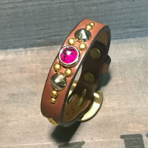 ナッツ　スタッズ　レザー　ベルト　ブレスレット　ハンドメイド スタッズ ブレスレット メンズ レザーブレスレット レディース