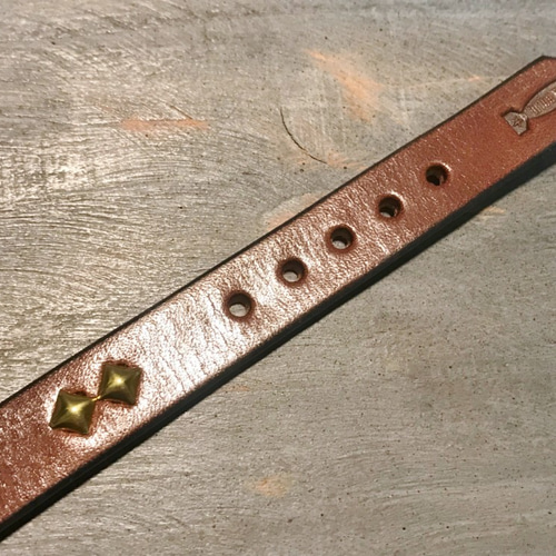 ナナフシ　レザー　スタッズ　ベルト　ブレスレット　ハンドメイド 合皮ブレスレット/スタッズベルト | SPINNS WEB STORE | SPINNS