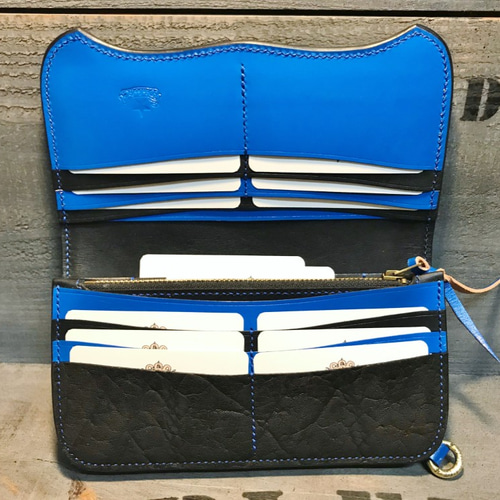 レザーウォレット エレファントレザー ロングウォレット ゾウ革