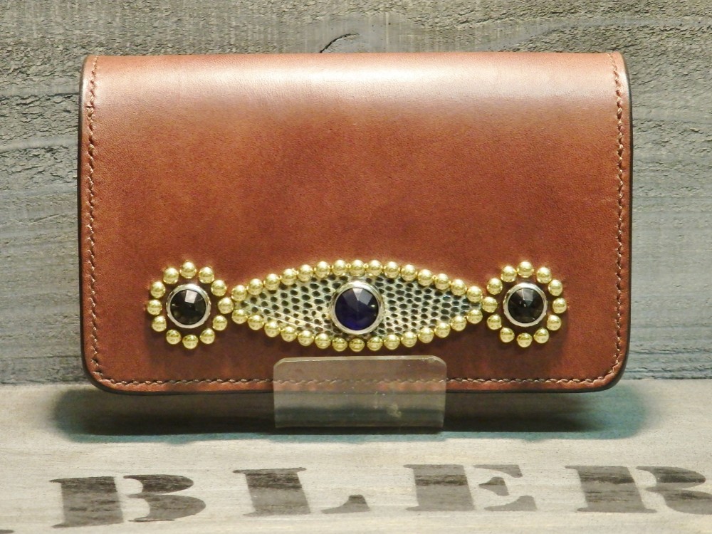 革財布 ウォレット オイルサドルレザー リザード レザーウォレット 手縫い トカゲ革 レザークラフト 限定品 新品未使用