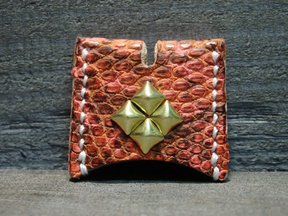 本革 トカゲ(リザードスキン) ハンドメイド 4連キーケース