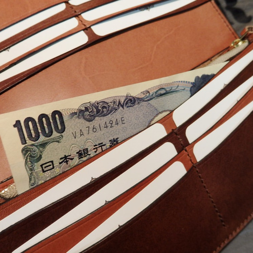 ウォレット オイルレザー アンテロープ 羚羊革 革財布 長財布