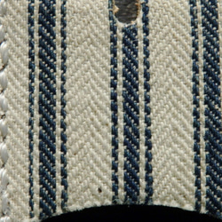 キーカバー アンティーク生地 サドルレザー ティッキング 1900's レザークラフト 革小物 手縫い 限定品 未使用 3枚目の画像