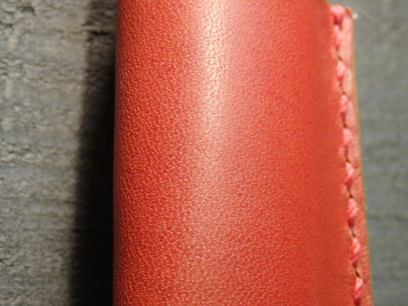 ライターケース サドルレザー スタッズライターケース レザークラフト 喫煙グッズ 革小物 手縫い 革雑貨 新品未使用 5枚目の画像
