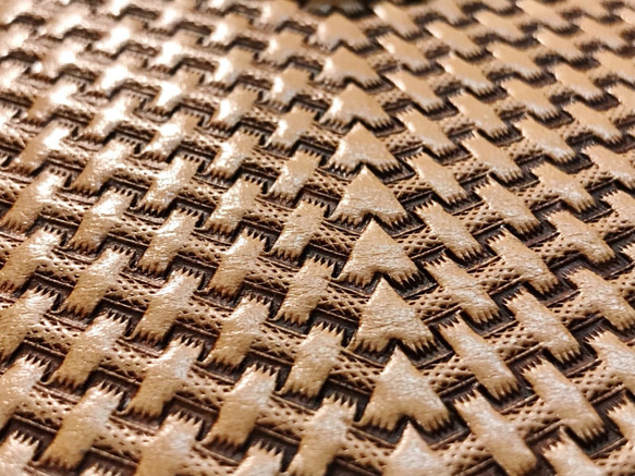 キーケース サドルレザー バスケット柄 レザーキーケース 手染め 手打ち 手縫い レザークラフト 革小物 新品未使用 皮、革、レザー YW1263950757(9750円)