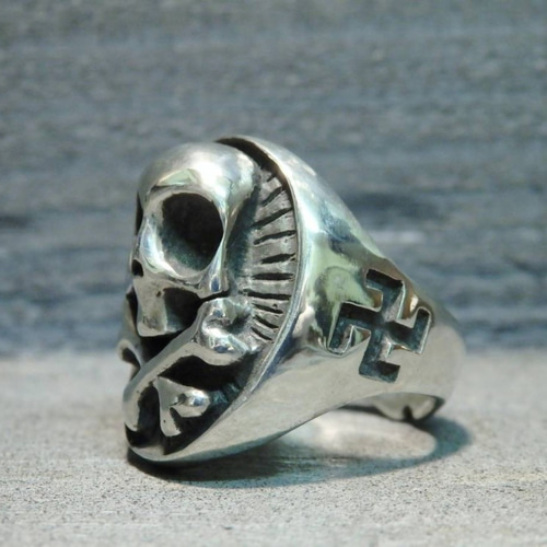 スカルクロスボーン シルバーリング シルバーアクセサリー