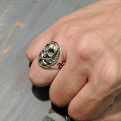 スカルクロスボーン シルバーリング シルバーアクセサリー