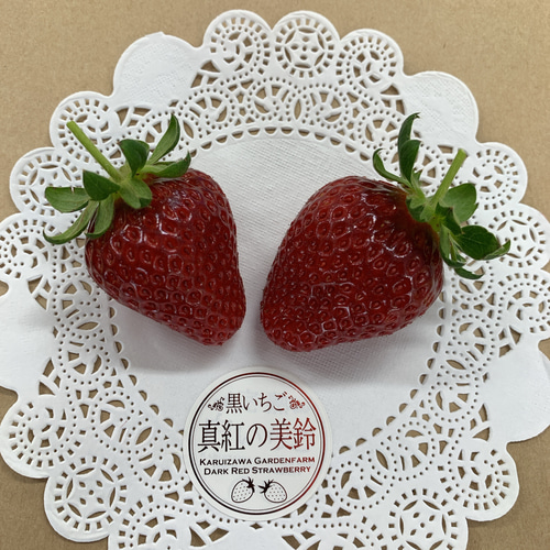 とても稀少な黒いちご】軽井沢高原プレミアムいちご（真紅の美鈴
