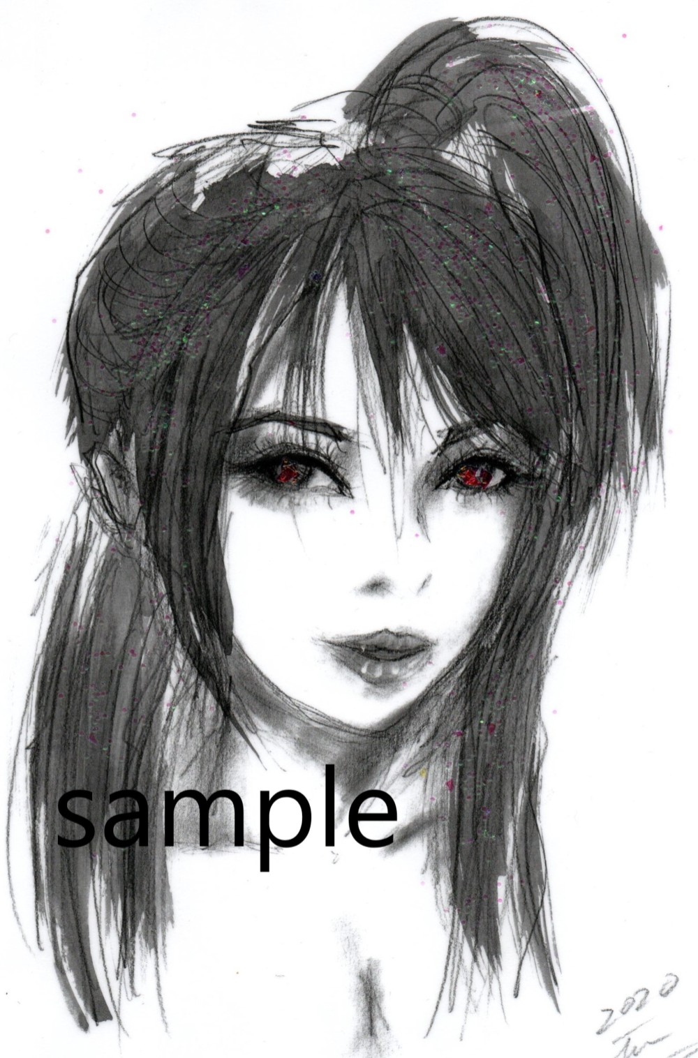 美少女★美女★モノトーン★可愛い★イラスト