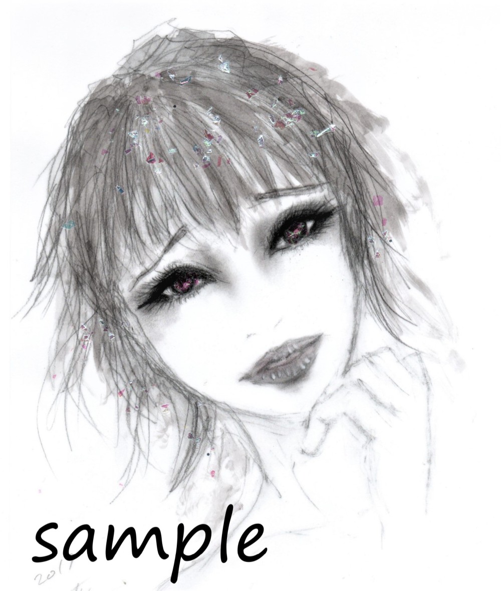 美少女★美女★モノトーン★可愛い★イラスト