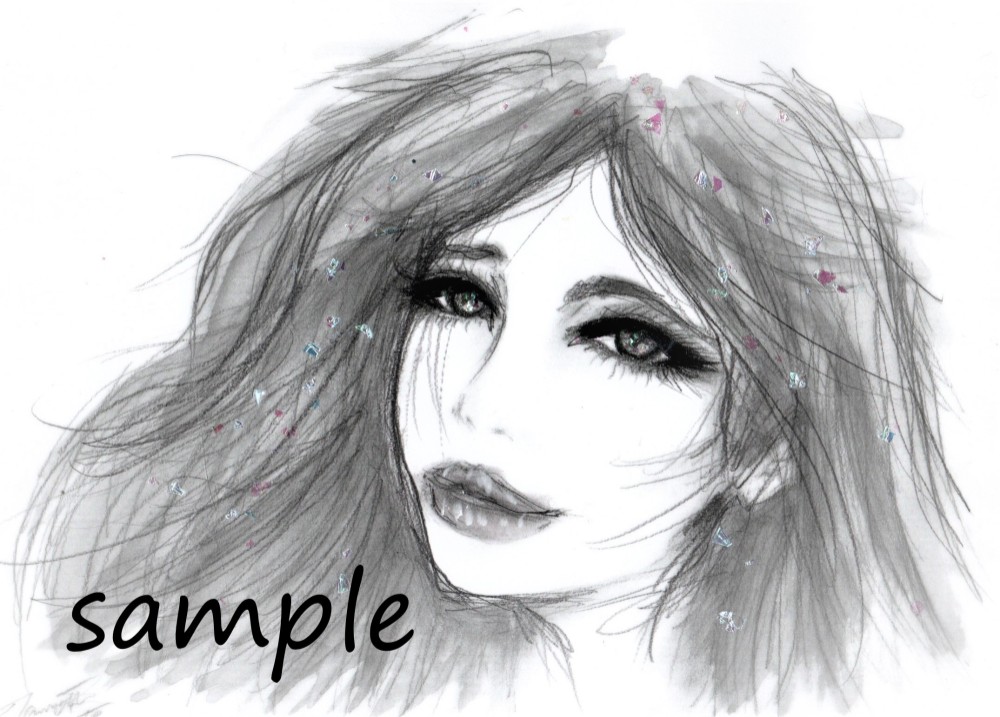 美少女★美女★モノトーン★可愛い★イラスト