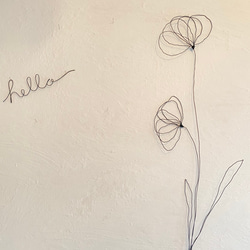 おまけ付き　壁に少し大きなお花　40㎝　 2枚目の画像