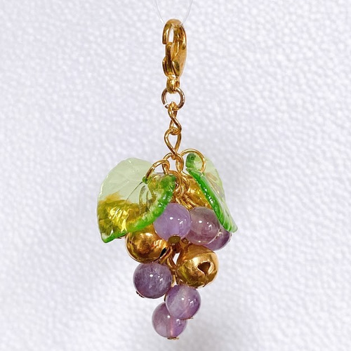 アメジストと鈴のぶどうのチャーム その他雑貨 porte-bonheur 通販