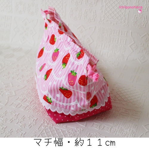お弁当袋 スイート♥いちご k6497 ランチバッグ 入園入学 その他入園
