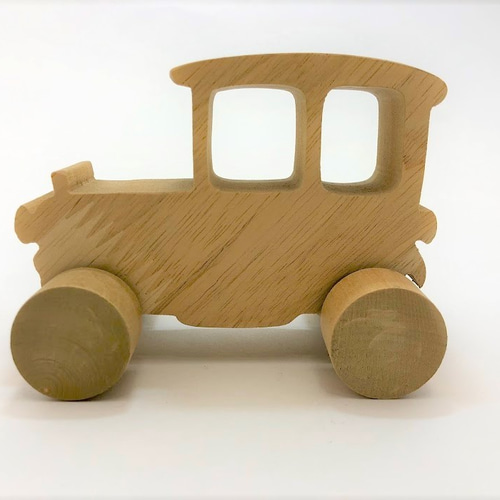 237新品・未使用　木のおもちゃ　手作り木製自動車 トラック　木製玩具　乗用玩具 日本製 森のパズルバス 手押し車 赤ちゃん 木製 乗れる 木の