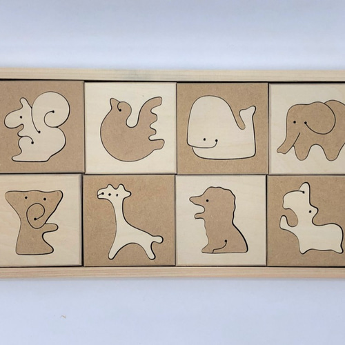 木のおもちゃ 知育玩具 動物 ハンドメイド 中古品 パズル 知育玩具 木のおもちゃ 動物 アニマル 赤ちゃん 0歳 1歳 2歳