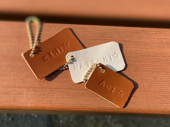 レザー ネームタグ 名入れ オーダー プレゼント ギフト その他雑貨