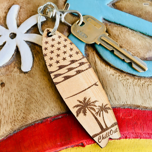 名入れ・送料無料 | サーフボード型 ≪Stars&Waves