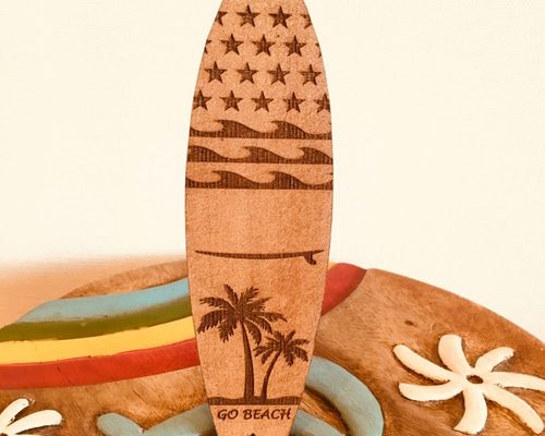 NALU LONGBOARD フィン オブジェ 置物 トロフィー 無料名入れ】サーフボード型オブジェ その他インテリア雑貨 Hawaii