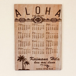 2019年木製日曆ALOHA NATIVE STYLE 第3張的照片