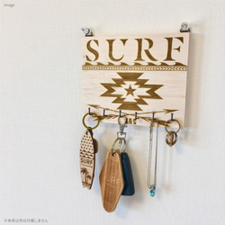 手工木製鑰匙架配件衣架≪Ortega SURF≫ 第2張的照片