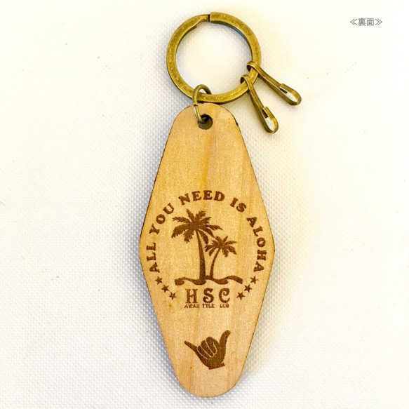 HSC original (no name) motel key tag 迷你手工木質鑰匙扣 第2張的照片