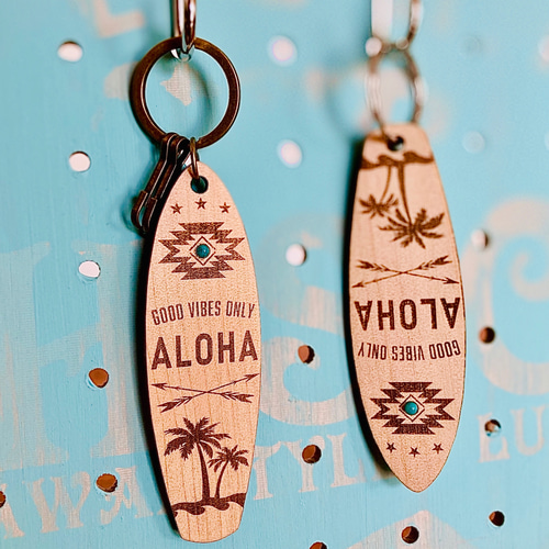 名入れ・送料無料 | サーフボード型 Squash Tail ≪Palm Arrow