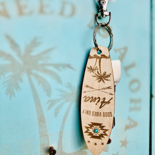 名入れ・送料無料 | サーフボード型 Squash Tail ≪Palm Arrow