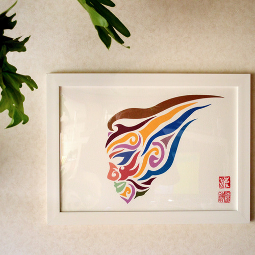 Mythology】シリーズ「アマテラス」A4サイズ（ブラック