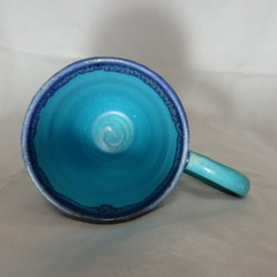 フリーカップ　陶器　地中海ブルーのフリーカップ① 3枚目の画像