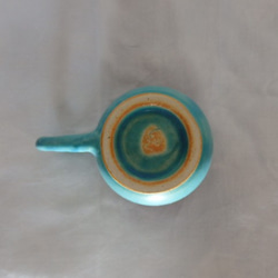 フリーカップ　陶器　地中海ブルーのフリーカップ② 4枚目の画像