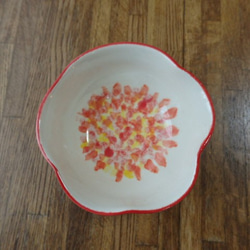 陶器　梅の花型　小鉢 1枚目の画像