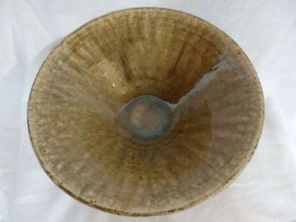 陶器　中鉢　ビードロ釉 2枚目の画像