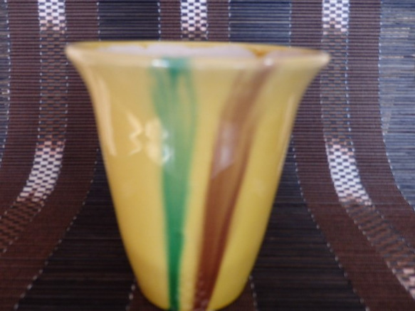 磁器　フリーカップ　唐三彩 3枚目の画像
