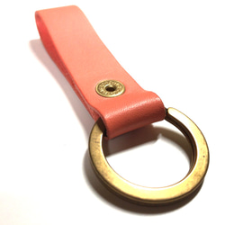 ≪銷售≫原創皮帶環鑰匙扣黃銅鈕扣 第3張的照片