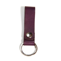 ≪銷售≫原創皮帶環鑰匙扣紫紫鎳鈕扣 第4張的照片