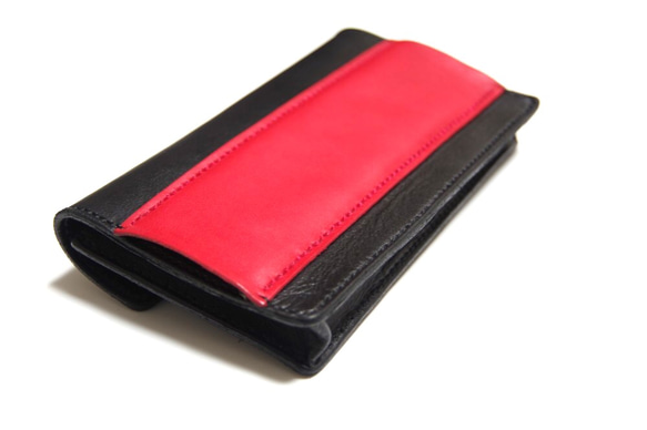 ≪現品処分セール≫汎用ベルト用携帯ケース黒赤色 4枚目の画像