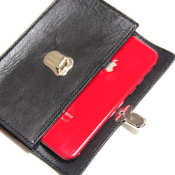≪現品処分セール≫汎用ベルト用携帯ケース黒赤色 7枚目の画像