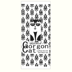 GorgonCat本革トートバッグ(黒・S) 5枚目の画像