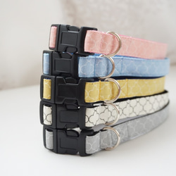 モロッカンプチ（全５色）犬用首輪（１０mm／１５ｍｍ／２０ｍｍ幅）　オーダーメイド　小型犬　中型犬　子犬　おしゃれ 3枚目の画像