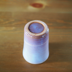 粉引紫　ビールカップ【萩焼】 2枚目の画像