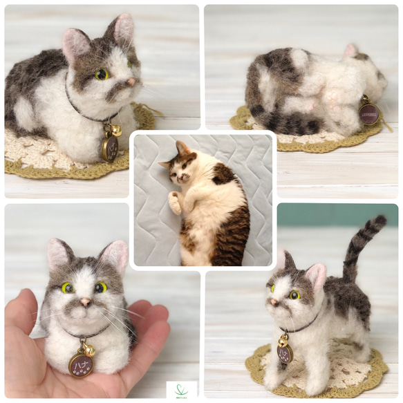 オーダー 羊毛フェルト】犬猫等《うちの子ミニサイズ》マスコット・猫 