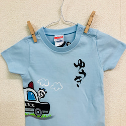 お名前Ｔシャツ パトカー 2枚目の画像