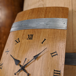 ワイン樽　掛け時計　高級オーク材 4枚目の画像