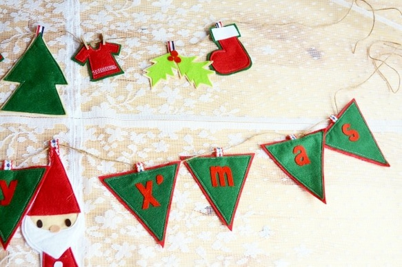 早目の早割⭐可愛いクリスマスガーランドセット 3枚目の画像