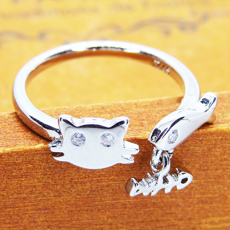 かわいい～超美品★4℃のシルバー指輪　10号　淡水パール&キュービック　リング