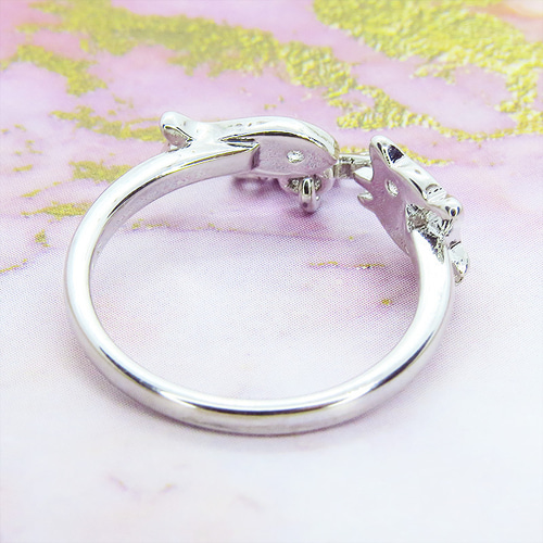 ねこモチーフリング 9号 ヴィンテージ風 シルバーアクセ サイド彫刻あり ねこモチーフリング 9号 ヴィンテージ風 シルバーアクセ サイド