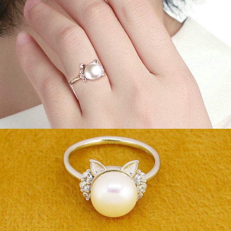 きなこ姫　e.m ジルコニア ＆パール　2つのモチーフ　リング　美品 3PCS パール × キュービックジルコニア セット リング – GOLDY
