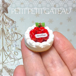 【受注生産】ミニチュアクリスマスケーキ 1枚目の画像